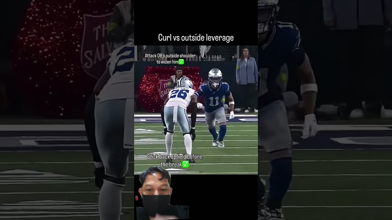 WR TIPS CURL VS OUTSIDE LEVERAGE Widereceivers Widelife Nfl Footballtips Nflreactions