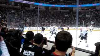 Sharks vs LA Kings 04.07.12 View from Club Section 102 Row 3 Profile
