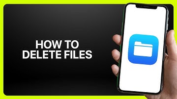 How To Delete Files In iPhone Files App 2025! Tutorial
