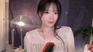 ASMR(Sub✔)We will provide you with realistic scalp massage and hair brushing sleep care.
