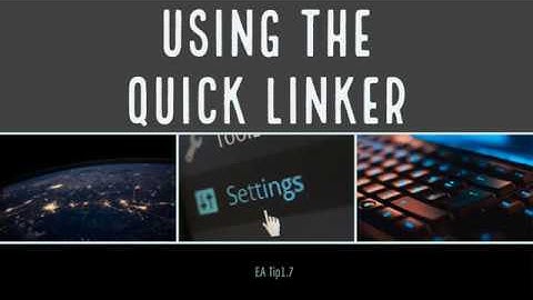 Enterprise Architect Tip 1.7 - Using the Quicklinker