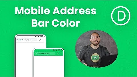 How To Change The Mobile Address Bar Color In Divi