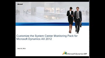 Microsoft Dynamics AX: Customize the System Center Monitoring Pack