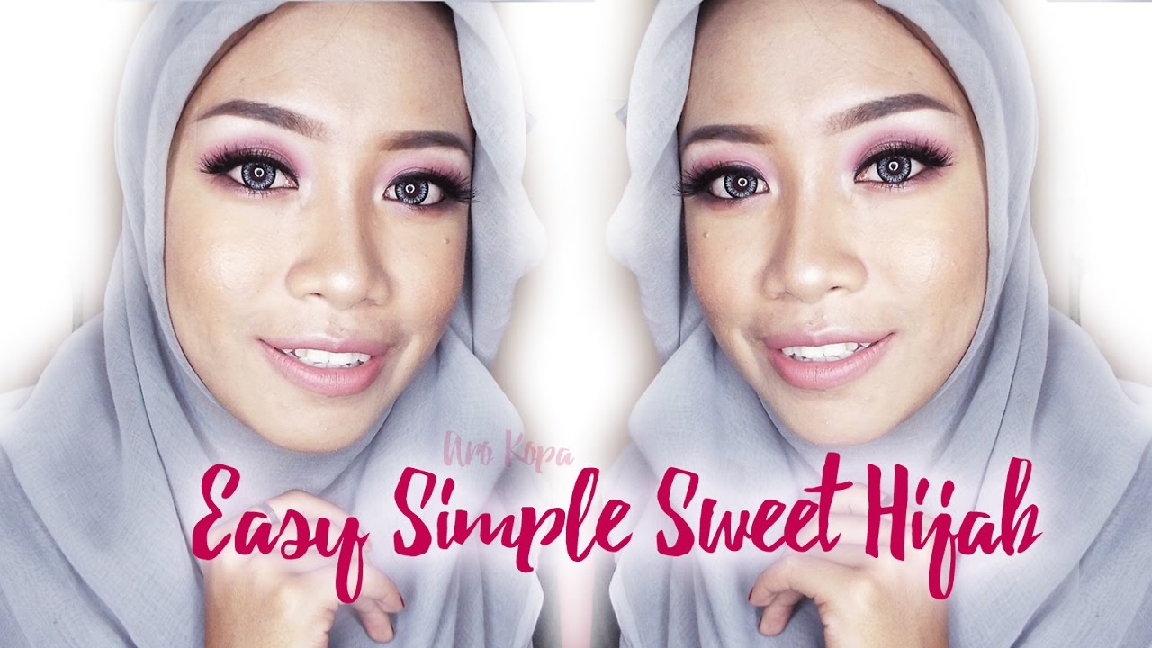 Simple Sweet Hijab Tutorial Tutorial Hijab Biar Kelihatan Kalem Aro Kopa