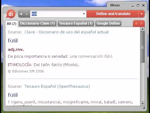 Futil Definición de fútil - YouTube