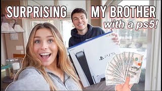 SURPRISING my brother with a PS5!! (for literally no reason)