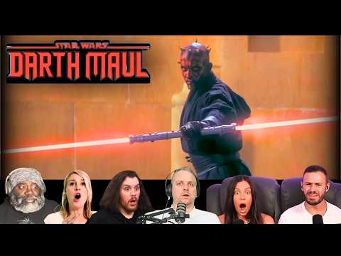 Reactors reacting to Darth MAUL vs JEDI - FIRST TIME WATCHING