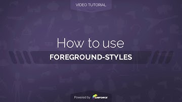 How to use Foreground Styles template in AinTrailers v3 | Video Tutorial [After Effects]