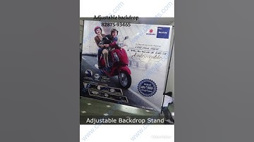 Adjustable backdrop banner stand