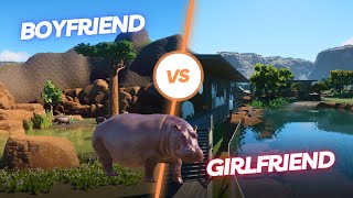 Planet Zoo | Grassland Zoo | Hippopotamus Habitat | Ep. 18 - Boyfriend vs Girlfriend