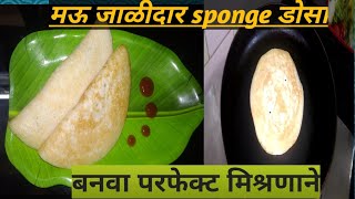 Sponge dosa recipe in marathi||स्पंज डोसा रेसिपी