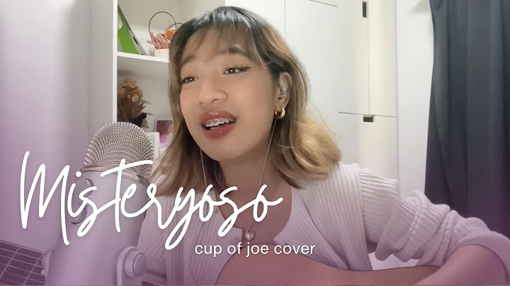 CUP OF JOE - Misteryoso | Cover