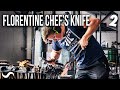 MAKING A CHEF'S KNIFE IN FLORENTINE FEATHER DAMASCUS!!! Part 2