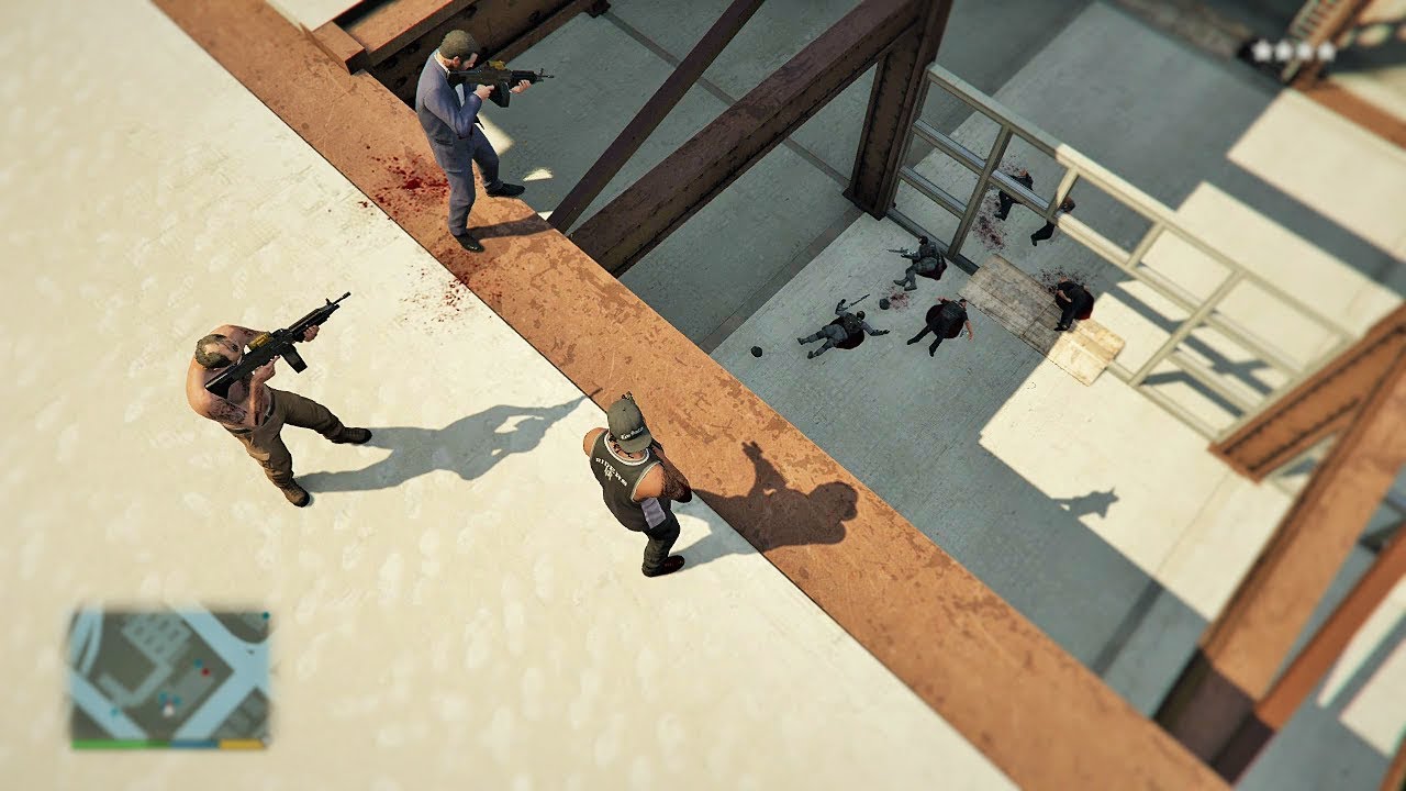 GTA 5 - Franklin, Michael and Trevor Five Star Escape From ALTA ...