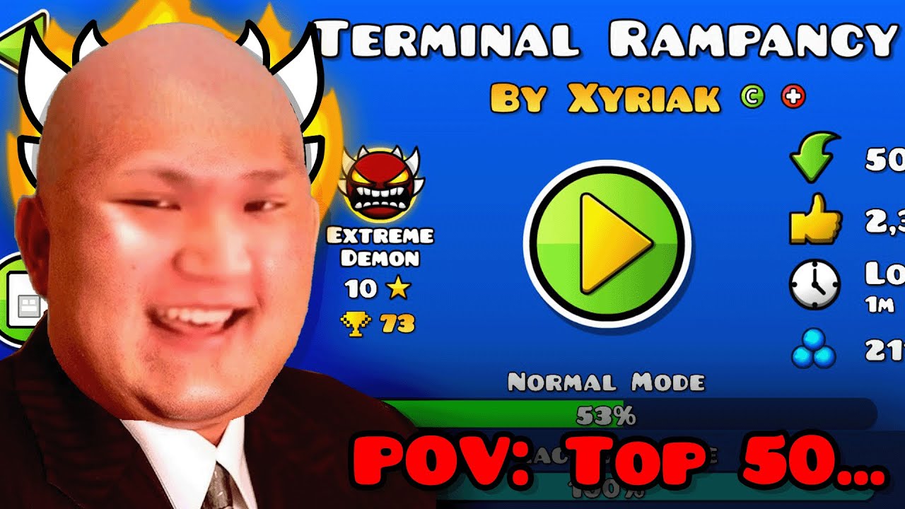 🔴[TOP 70] TERMINAL RAMPANCY 100% - MY SECOND HARDEST - YouTube