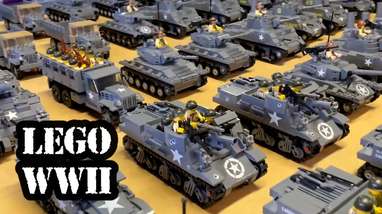 Huge LEGO WWII Brickmania Collection with 500+ Vehicles! 
