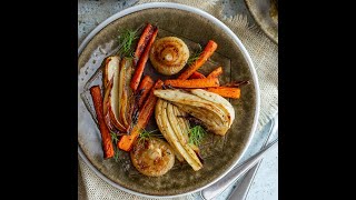 Balsamic Roasted Fennel and Carrots