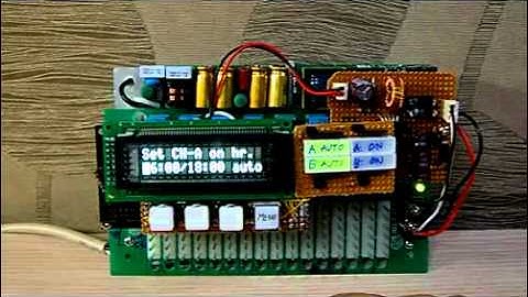 Two Channel Relay Timer - AVR Atmel ATmega8