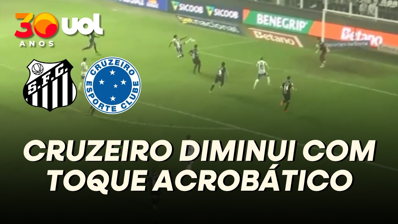 CRUZEIRO DIMINUI! LUCHO RODRÍGUEZ DÁ TOQUE ACROBÁTICO E MATHEUS PEREIRA MARCA CONTRA O SANTOS