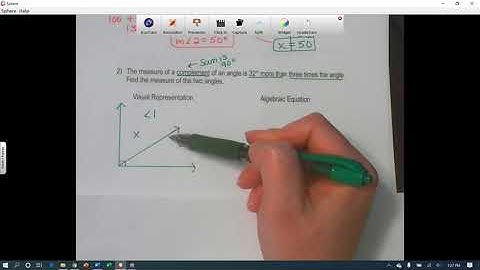 Angle Relationship Word Problems Part 2