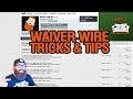 How to use the waiver wire fantasy football