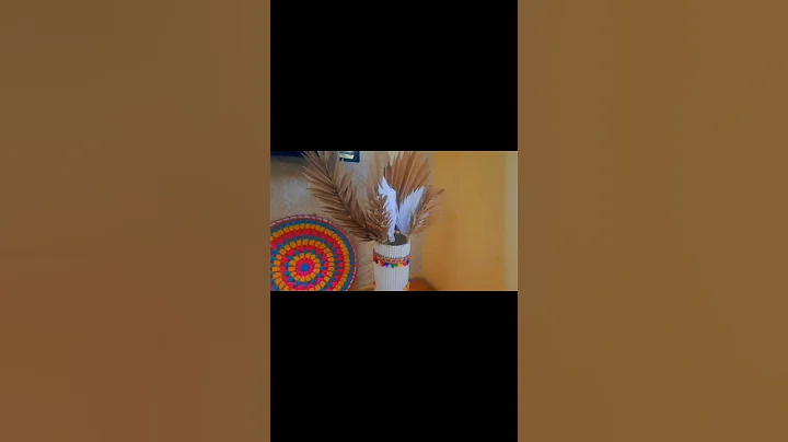 DIY Paper Leaves | Boho Palm Leaves #shorts #viral #diy #papercraft #decoration #boho #trending #diy