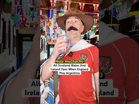 Scotland Wales & Ireland Fans When England Play Argentina