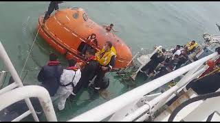 Indian Coast Guard Rescue 15 Mariners in Distress aboardMV Princess Miral Off Karnataka Coast