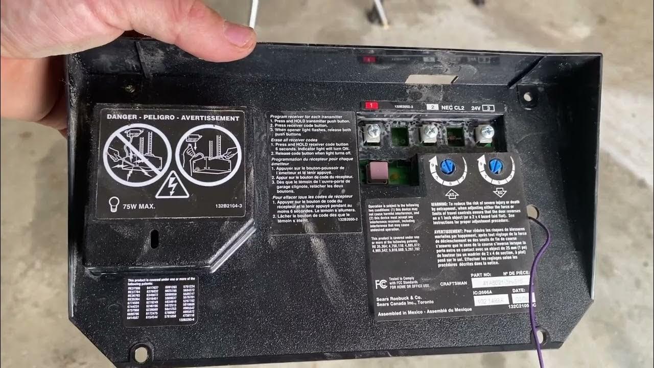 Replace circuit board garage door opener diy change chamberlain