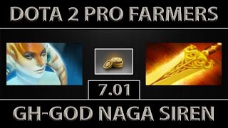 GH-GOD Naga Siren Fast Farm ► Liquid 9K Support ► Dota 2 [7.01]