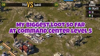 War Commander Rogue Assault | My Biggest Loot So Far at Command Center Level 5