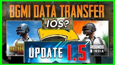 Confirm 1.5 Update BGMI | Date For iOS Device ? | Data Transfer Working? | Account ineligible😲