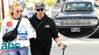 Joe Jonas drives fiancee Sophie Turner in his 1963 Ford Falcon  | ABS US  DAILY NEWS