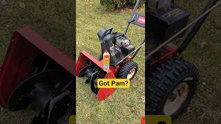 Snow blower &amp; Pam cooking spray Hack #snowthrower  #snow #snowblower