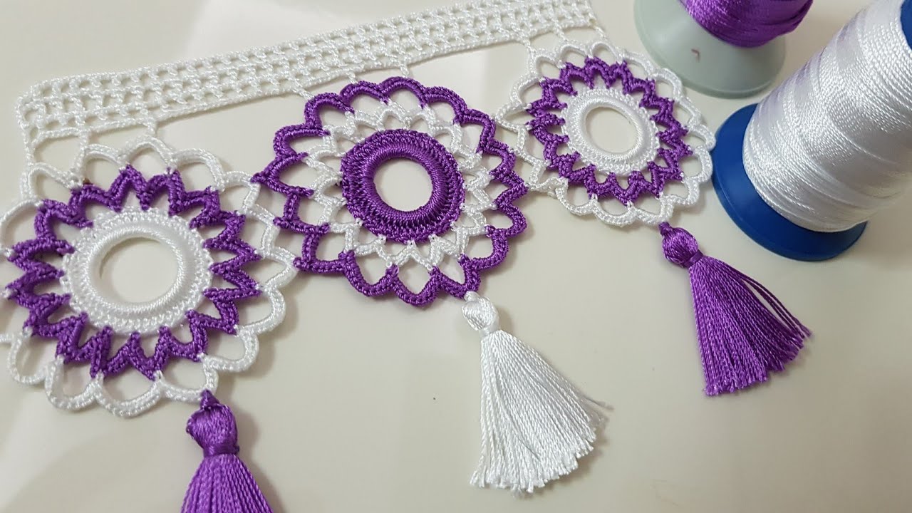 1633 Bu Model Çeyizlere Çok Yakışacak Çeyizlik Havlu Kenarı Yapımı