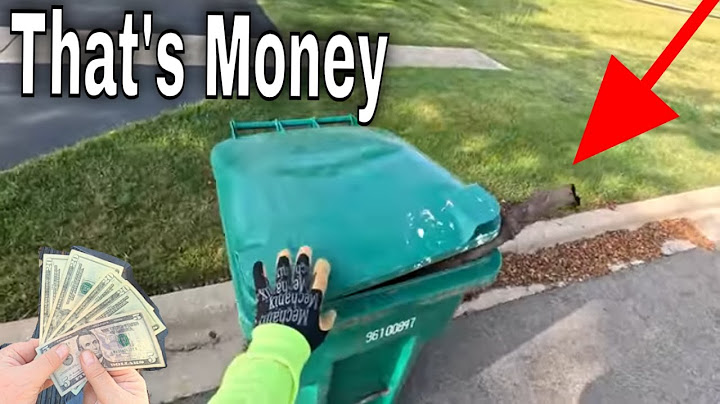 Underground Money in My Neighborhood's Trash
