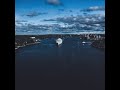 Stockholm on water - boat hyperlapse, drone, mavic 2 pro