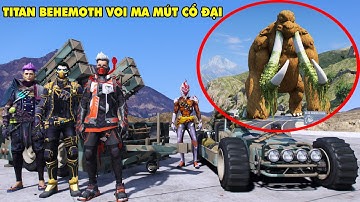 COBRA Đỏ Nâng Cấp Bộ Giáp Triệu Đô Đi Săn TITAN Cổ Đại VOI MA MÚT Khổng Lồ Cùng Anh Họ Trong GTA 5