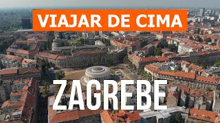 Zagreb do drone | Vídeo 4k | Croácia, Zagreb vista de cima