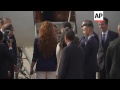 Macron greeted by King Mohammed VI in Sale