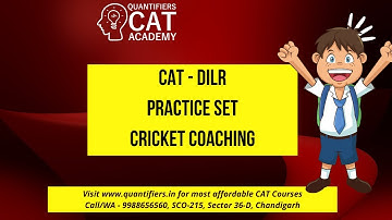 CAT DILR || Cricket Coaching || Logical Reasoning Set