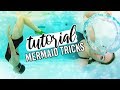 Mermaid Tricks TUTORIAL - Back-flips, Front-flips, Bubble Rings and Wall Spins!