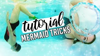 Mermaid Tricks TUTORIAL - Back-flips, Front-flips, Bubble Rings and Wall Spins!