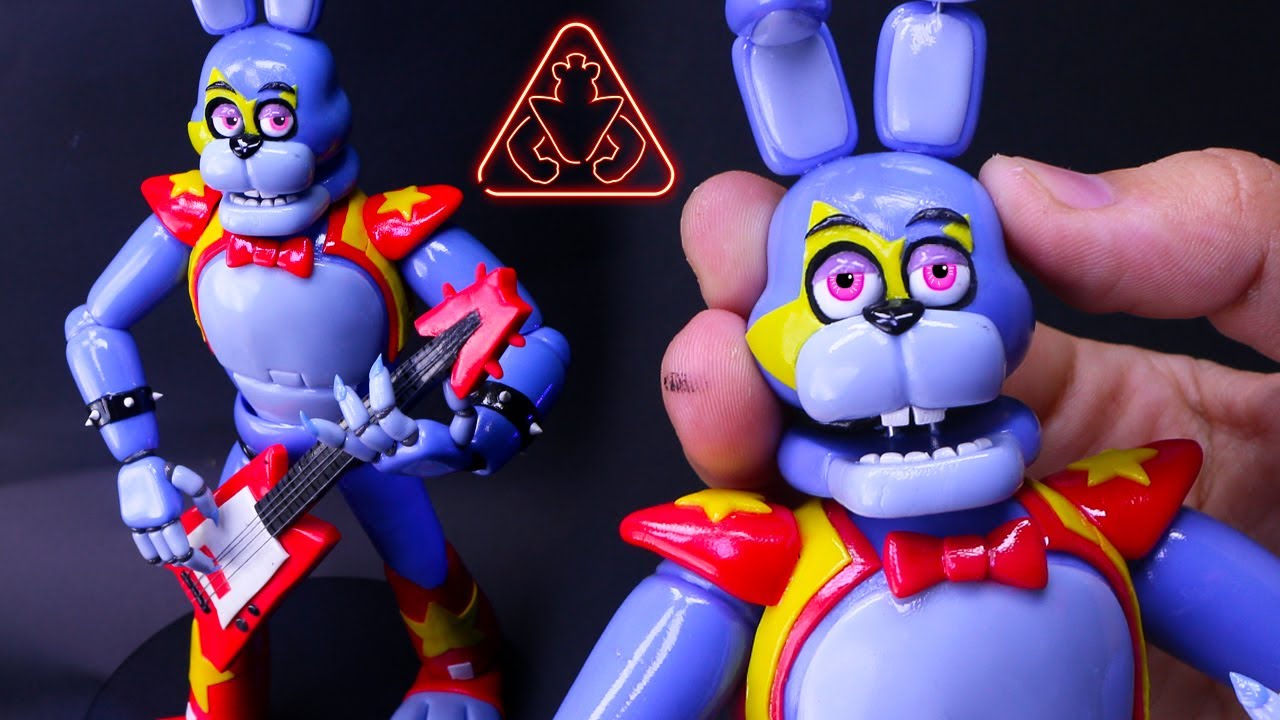 GLAMROCK BONNIE action figure 8 FNAF Five Nights at Freddy's