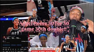 Angel Reese records her 30th double-double of the season as the Dream dominate the Sun 103-59 #wnba