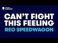 Can't Fight This Feeling in the Style of "REO Speedwagon" karaoke video with lyrics (no lead vocal)