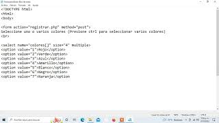 Como Crear un Formulario Con Select Multiple en html #programming #program #programmer #programmers