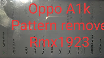 Oppo A1k CHP1923 Pattern Pin Frp Easy jtag||Oppo RMX1923 A1K Pattern Password Frp Unlock Tutorial