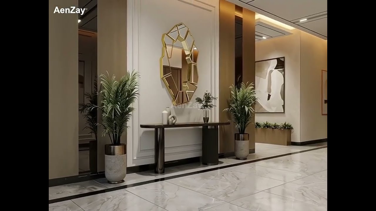 Lobby Area Designed Aenzay Interiors Aenzay Office Staff Area Design