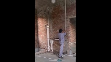 Lắp đặt ống đi dây điện âm tường